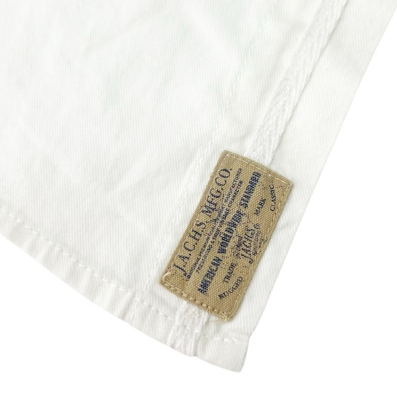 JACHS White Cotton Button-Up Shirt Men’s Size Medium Long Sleeve jachs New NWT - Picture 5 of 7
